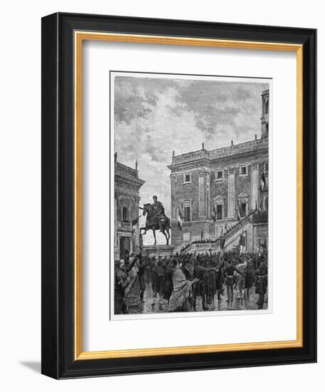 The Roman Republic Is Officially Proclaimed-null-Framed Art Print
