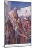 The Roman Soldiers Take Paul by Night from Jerusalem-Arthur A. Dixon-Mounted Giclee Print