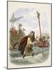 The Roman Standard Bearer of the Tenth Legion Landing in Britain-James William Edmund Doyle-Mounted Giclee Print