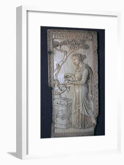 The Roman Symmacki Diptych, 4th century. Artist: Unknown-Unknown-Framed Giclee Print