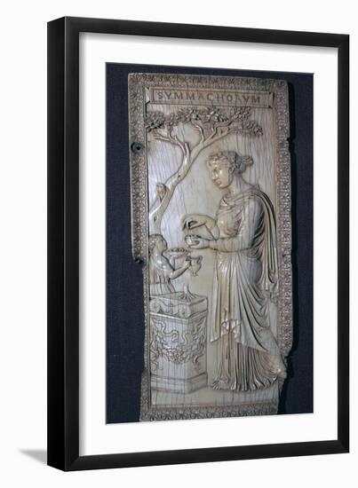 The Roman Symmacki Diptych, 4th century. Artist: Unknown-Unknown-Framed Giclee Print