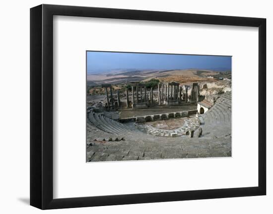 The Roman theatre of Dougga, 2nd century-Unknown-Framed Photographic Print