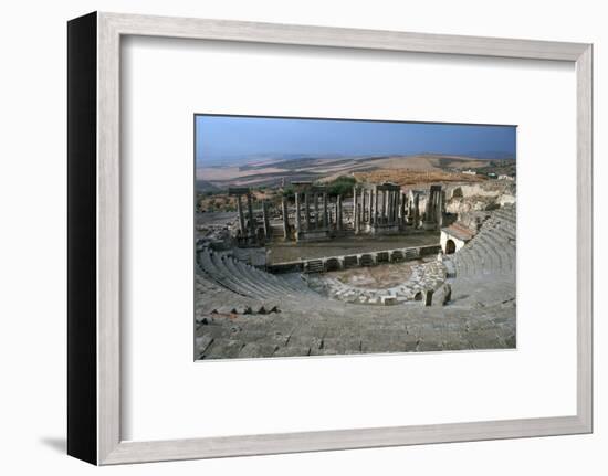 The Roman theatre of Dougga, 2nd century-Unknown-Framed Photographic Print