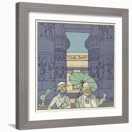 The Romance of a Mummy-Georges Barbier-Framed Giclee Print