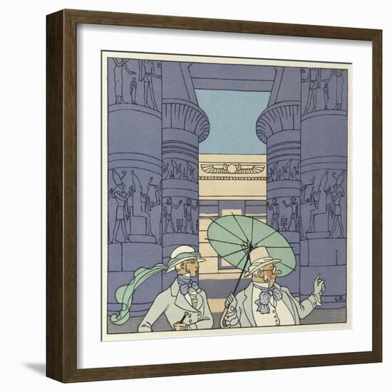 The Romance of a Mummy-Georges Barbier-Framed Giclee Print