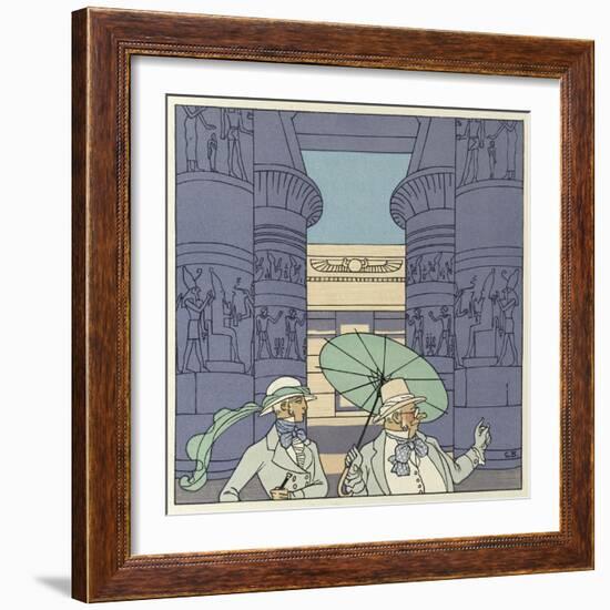 The Romance of a Mummy-Georges Barbier-Framed Giclee Print