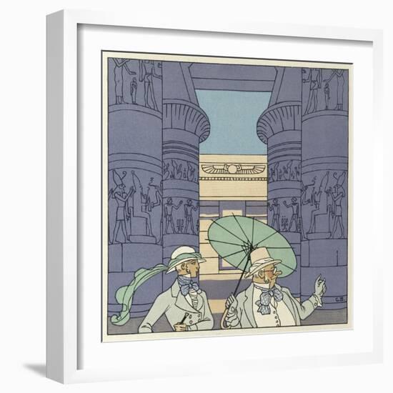 The Romance of a Mummy-Georges Barbier-Framed Giclee Print