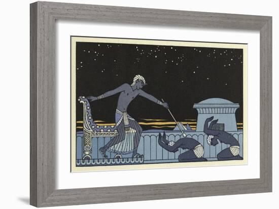 The Romance of a Mummy-Georges Barbier-Framed Giclee Print