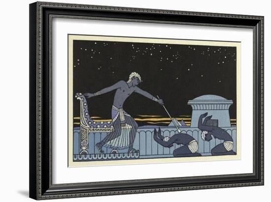 The Romance of a Mummy-Georges Barbier-Framed Giclee Print