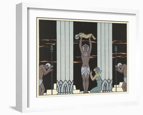 The Romance of a Mummy-Georges Barbier-Framed Giclee Print