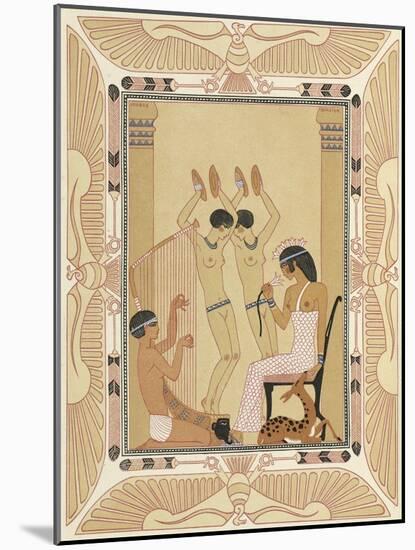 The Romance of a Mummy-Georges Barbier-Mounted Giclee Print