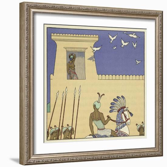 The Romance of a Mummy-Georges Barbier-Framed Giclee Print