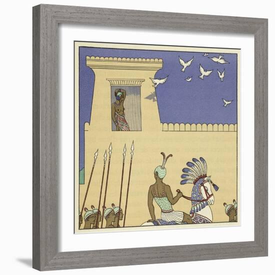 The Romance of a Mummy-Georges Barbier-Framed Giclee Print