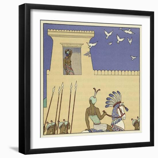 The Romance of a Mummy-Georges Barbier-Framed Giclee Print