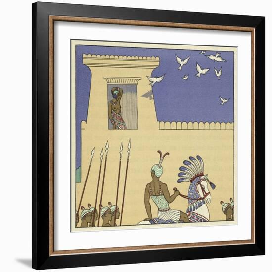 The Romance of a Mummy-Georges Barbier-Framed Giclee Print