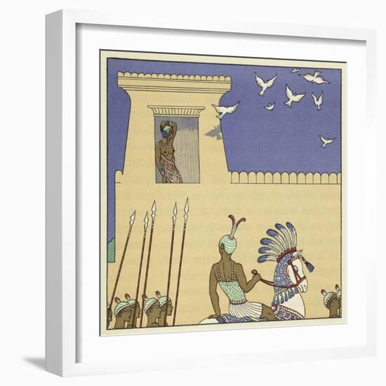 The Romance of a Mummy-Georges Barbier-Framed Giclee Print