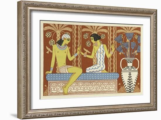 The Romance of a Mummy-Georges Barbier-Framed Giclee Print