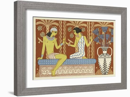 The Romance of a Mummy-Georges Barbier-Framed Giclee Print