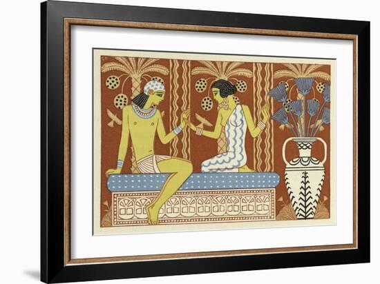 The Romance of a Mummy-Georges Barbier-Framed Giclee Print