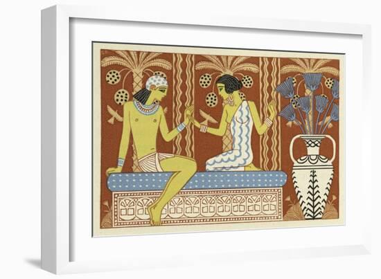 The Romance of a Mummy-Georges Barbier-Framed Giclee Print