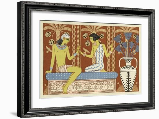 The Romance of a Mummy-Georges Barbier-Framed Giclee Print