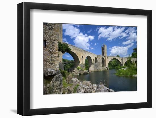 The Romanesque Bridge, Besalu, Catalonia, Spain-Rob Cousins-Framed Photographic Print