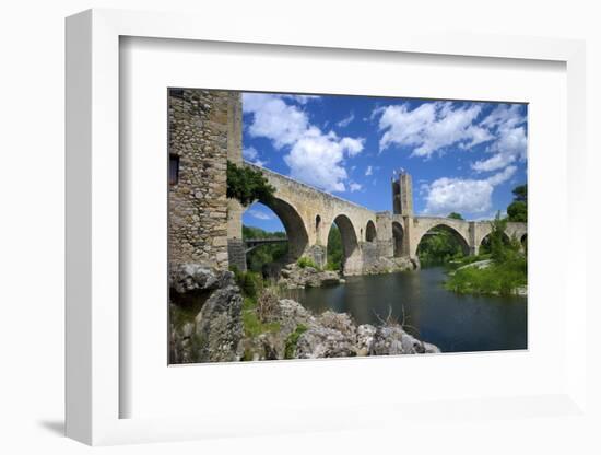 The Romanesque Bridge, Besalu, Catalonia, Spain-Rob Cousins-Framed Photographic Print