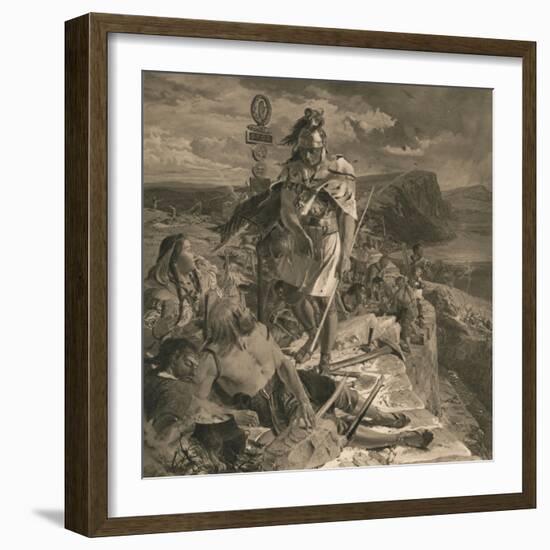 The Romans Cause a Wall to Be Built for the Protection of the South, 1905-William Bell Scott-Framed Giclee Print