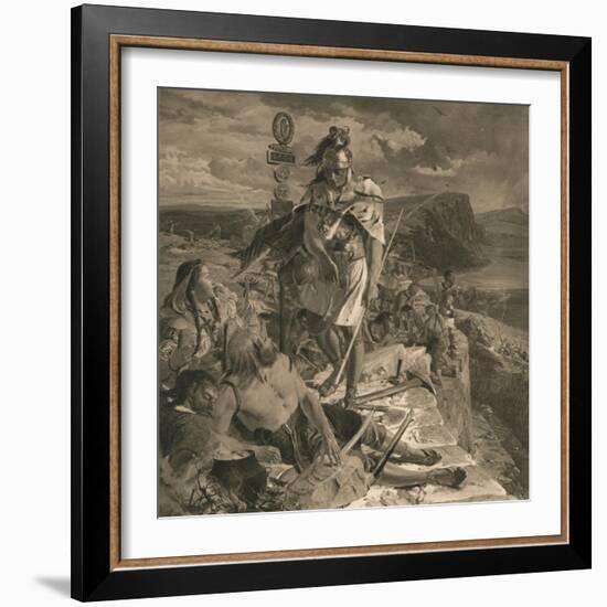 The Romans Cause a Wall to Be Built for the Protection of the South, 1905-William Bell Scott-Framed Giclee Print