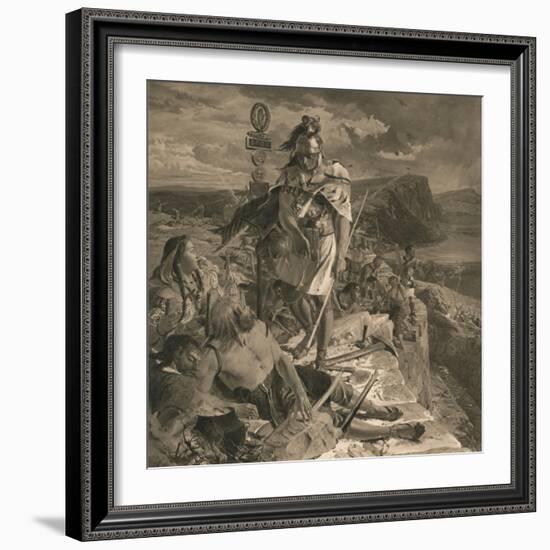 The Romans Cause a Wall to Be Built for the Protection of the South, 1905-William Bell Scott-Framed Giclee Print