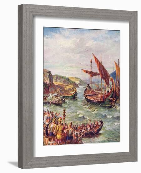 The Romans Leave England-Harry Payne-Framed Art Print