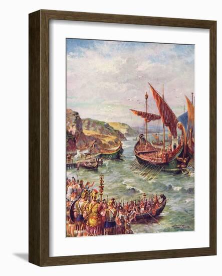 The Romans Leave England-Harry Payne-Framed Art Print