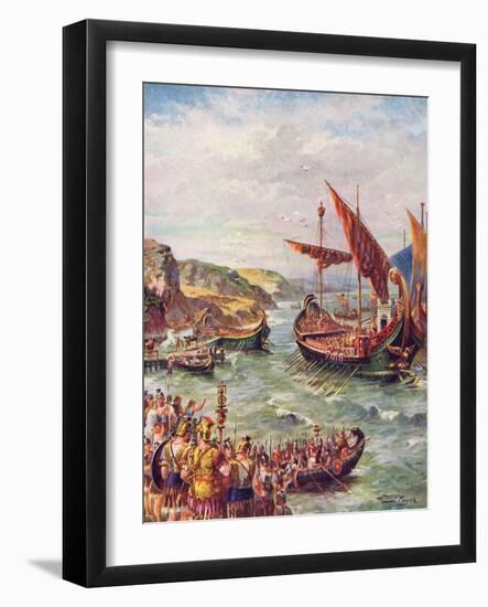 The Romans Leave England-Harry Payne-Framed Art Print