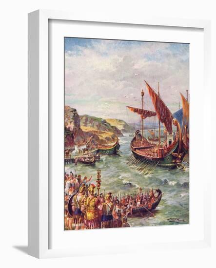 The Romans Leave England-Harry Payne-Framed Art Print