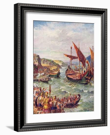 The Romans Leave England-Harry Payne-Framed Art Print