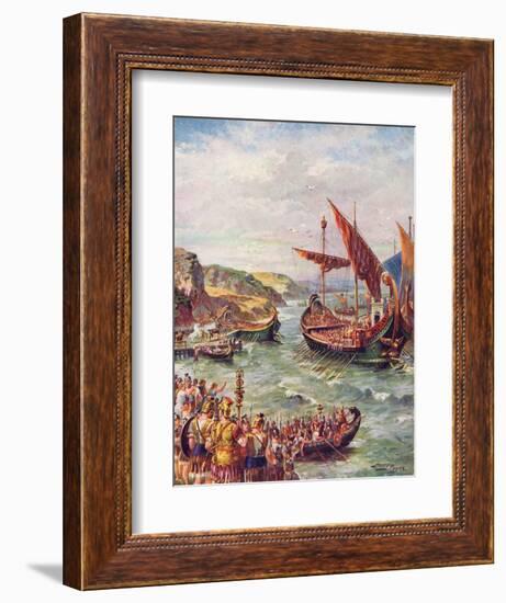 The Romans Leave England-Harry Payne-Framed Art Print