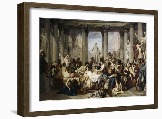 The Romans of Decadence, c.1847-Thomas Couture-Framed Giclee Print