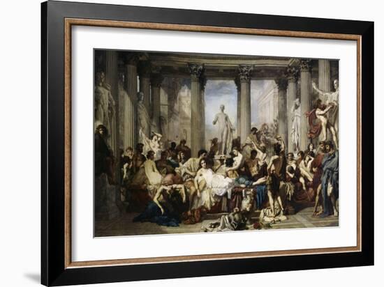 The Romans of Decadence, c.1847-Thomas Couture-Framed Giclee Print