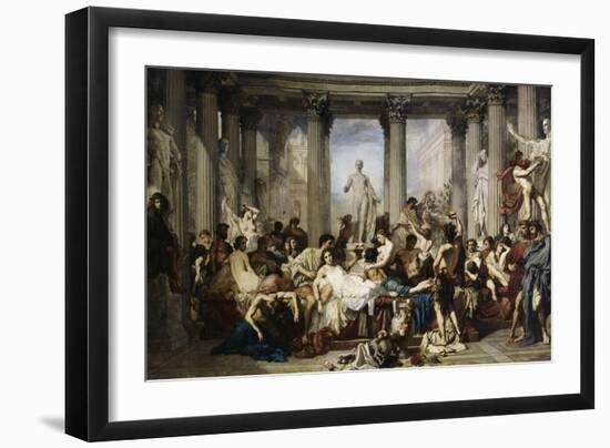 The Romans of Decadence, c.1847-Thomas Couture-Framed Giclee Print