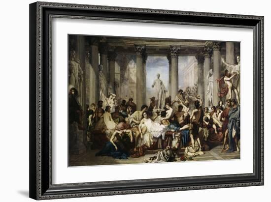 The Romans of Decadence, c.1847-Thomas Couture-Framed Giclee Print