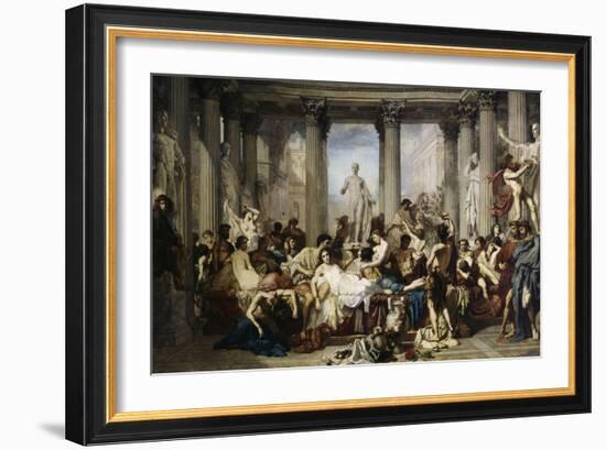 The Romans of Decadence, c.1847-Thomas Couture-Framed Giclee Print