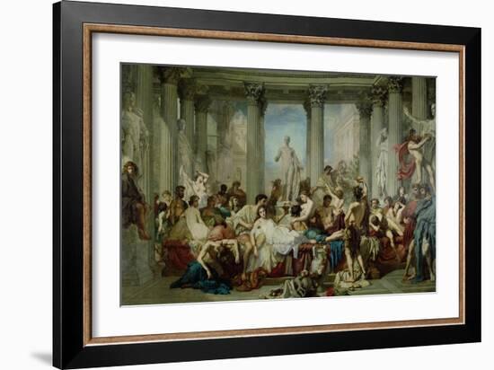 The Romans of the Decadence, 1847-Thomas Couture-Framed Giclee Print