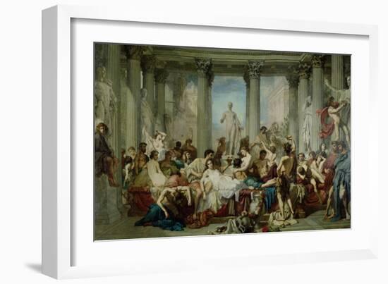 The Romans of the Decadence, 1847-Thomas Couture-Framed Giclee Print