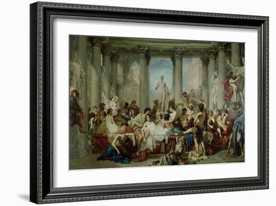 The Romans of the Decadence, 1847-Thomas Couture-Framed Giclee Print