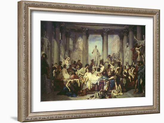 The Romans of the Decadence (Les Romains De La Décadence), 1847-Thomas Couture-Framed Giclee Print