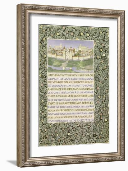 The Romaunt of the Rose, circa 1890-William Morris-Framed Giclee Print