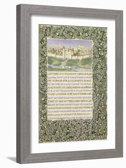 The Romaunt of the Rose, circa 1890-William Morris-Framed Giclee Print