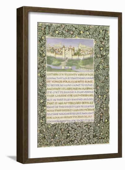 The Romaunt of the Rose, circa 1890-William Morris-Framed Giclee Print