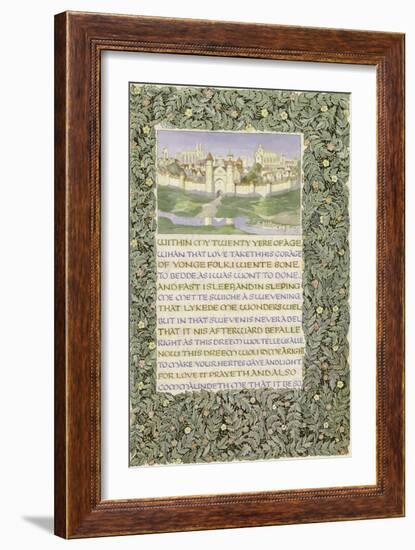 The Romaunt of the Rose, circa 1890-William Morris-Framed Giclee Print