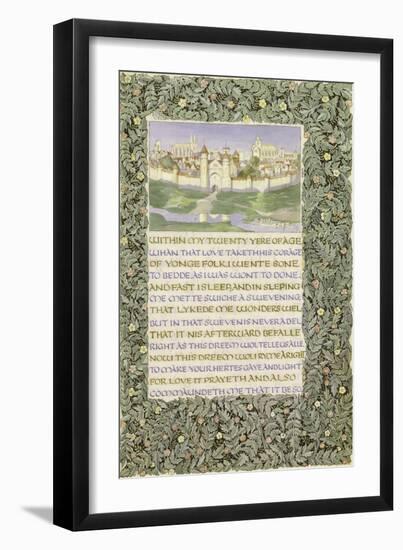 The Romaunt of the Rose, circa 1890-William Morris-Framed Giclee Print
